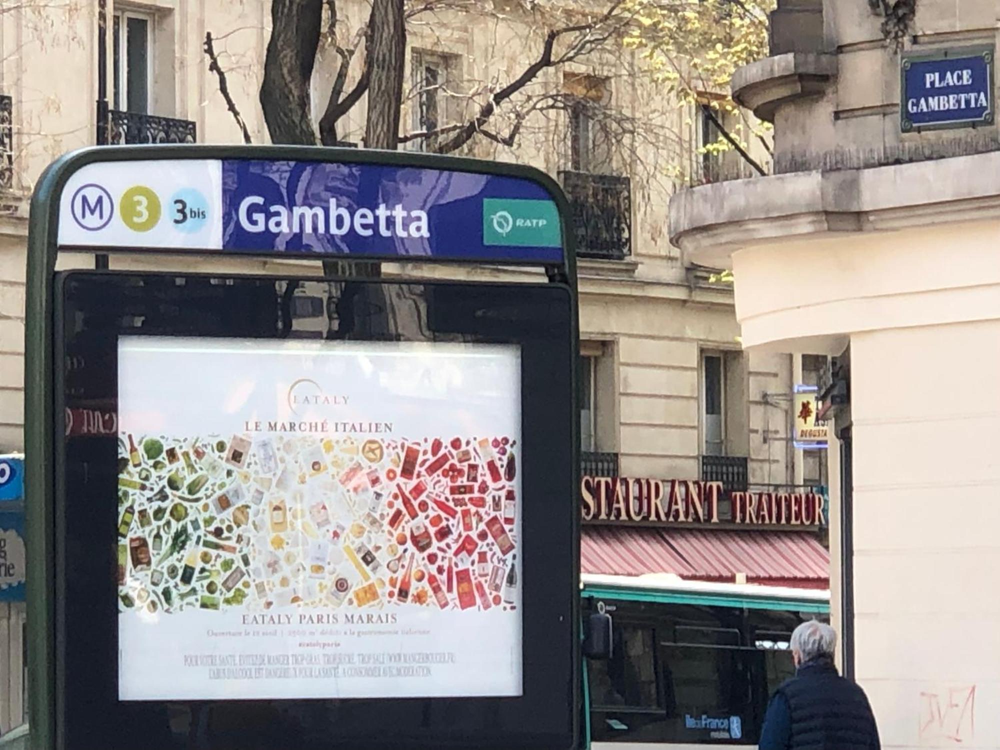 Metro Gambetta Paris Exterior foto